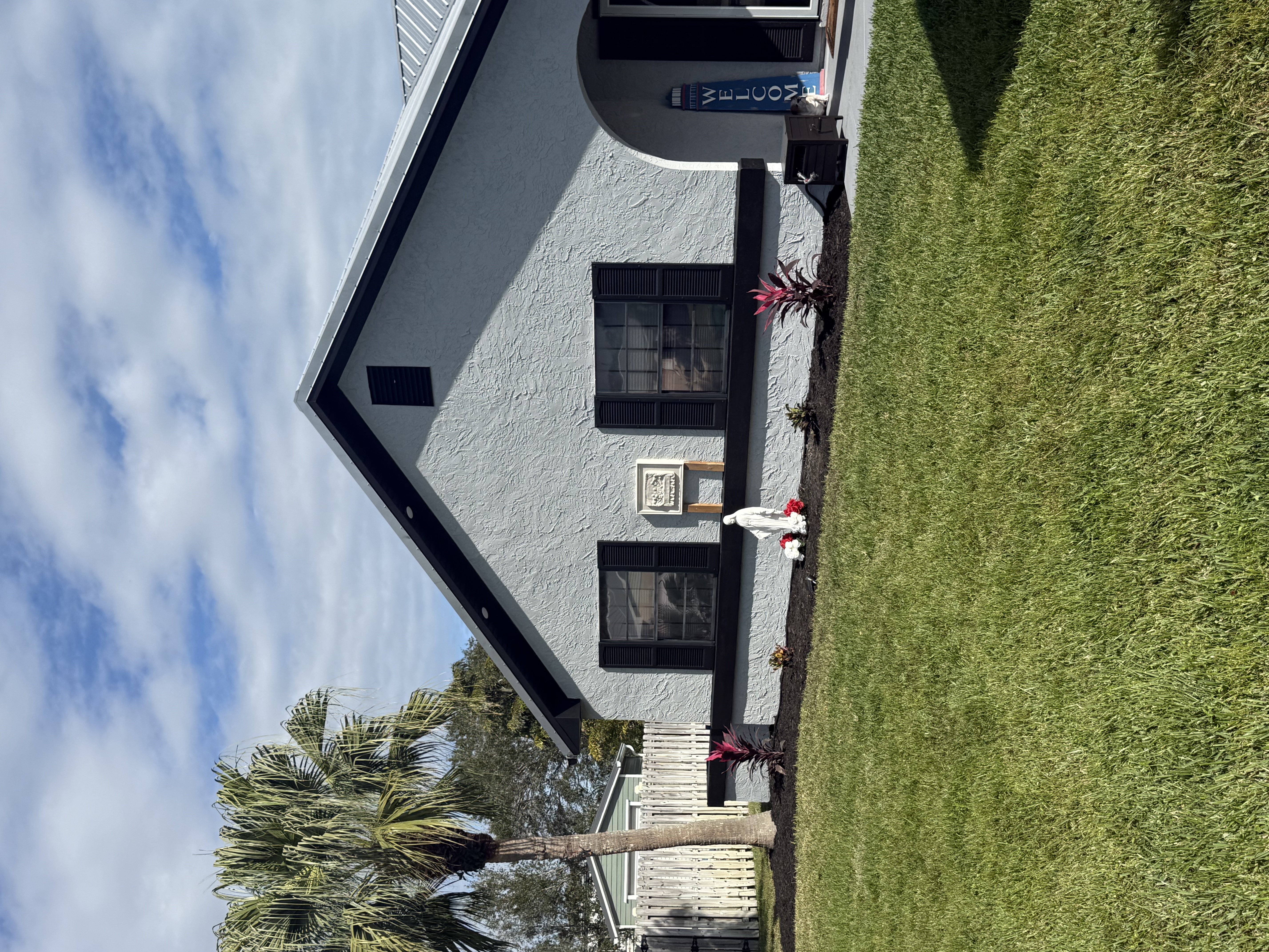 Epoxy flooring installation on a garage floor in Stuart Florida