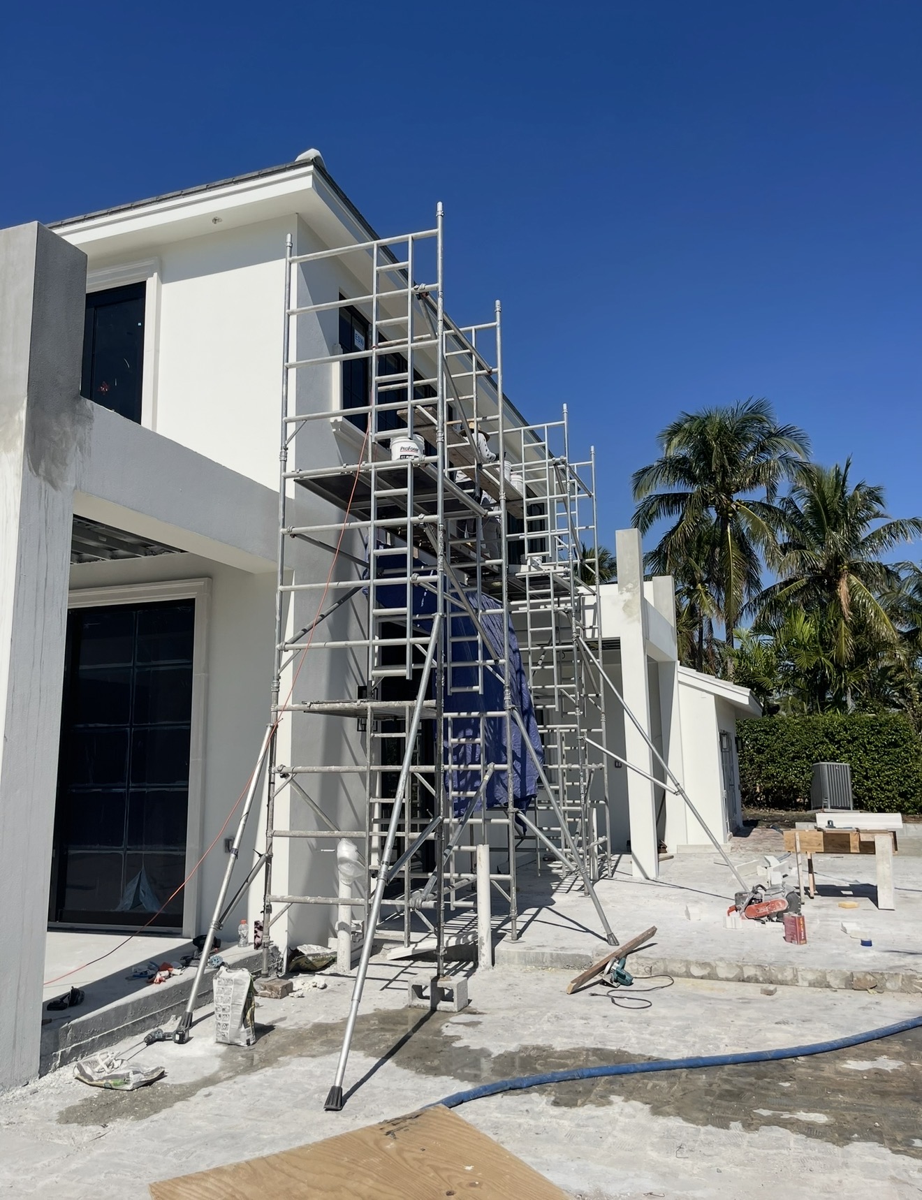 Treasure Coast painting contractor - modern construction scaffolding